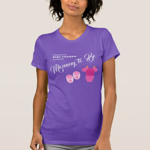 Mummy to Be Baby Shower Girl Modern. T-Shirt
