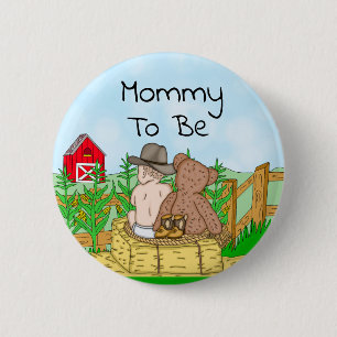 Mummy To Be Boy's Baby Shower 6 Cm Round Badge
