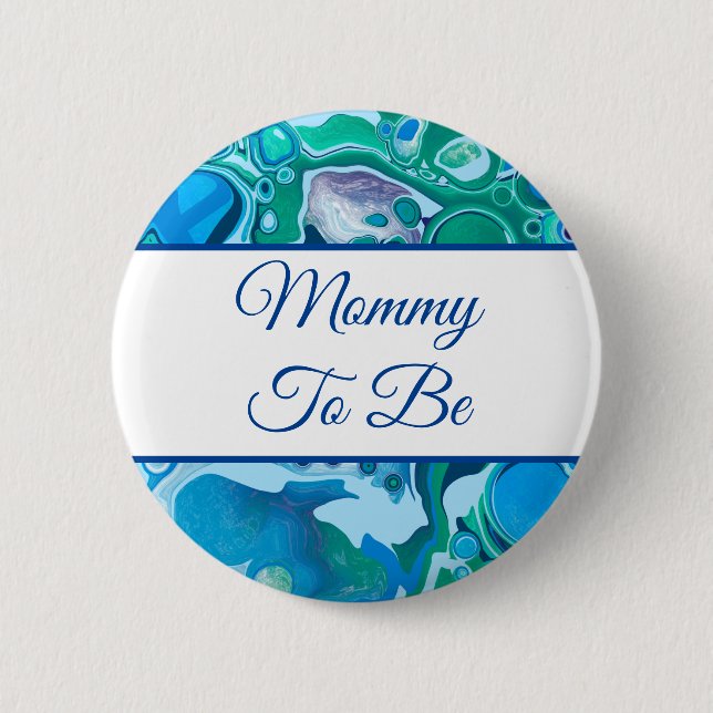 Mummy To Be | Boy's Baby Shower 6 Cm Round Badge (Front)