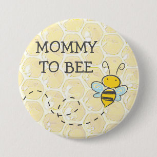 Mummy to Be Bumblebee Baby Shower Button