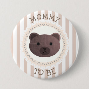 Mummy To Be Button Bear Woodlands Theme