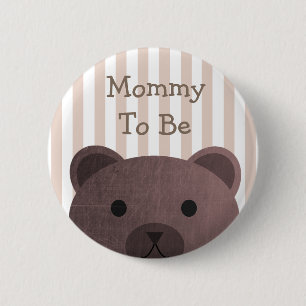 Mummy To Be Button Bear Woodlands Theme