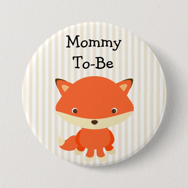Mummy To Be Button Woodlands Theme (Front)
