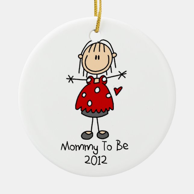 Mummy To Be Dated 2012  Keepsake Ornament (Front)