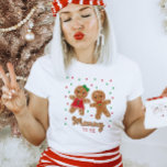 Mummy To Be Gender Reveal Gingerbread T-Shirt<br><div class="desc">This design features an adorable gingerbread boy and girl with delicious fonts! See the entire collection for more matching items!</div>