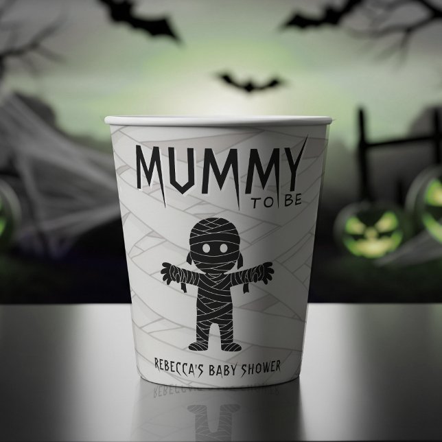 Mummy to Be Halloween Baby Shower Paper Cups (Mummy to Be Halloween Baby Shower Paper Cups
)