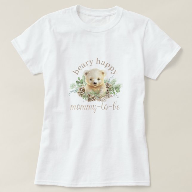 Mummy To Be Mum Baby Shower Pregnancy T-Shirt (Design Front)