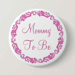 Mummy to be Pink Baby Shower Button