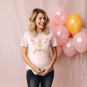 Mummy To Be Pink & Gold Tutu Ballerina Baby Shower T-Shirt