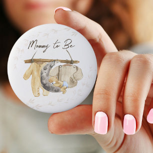 Mummy to Be Sweet Baby Clothes Gender Neutral 6 Cm Round Badge