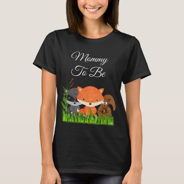 Mummy to be Woodland Creatures Maternity Shirt (Front)