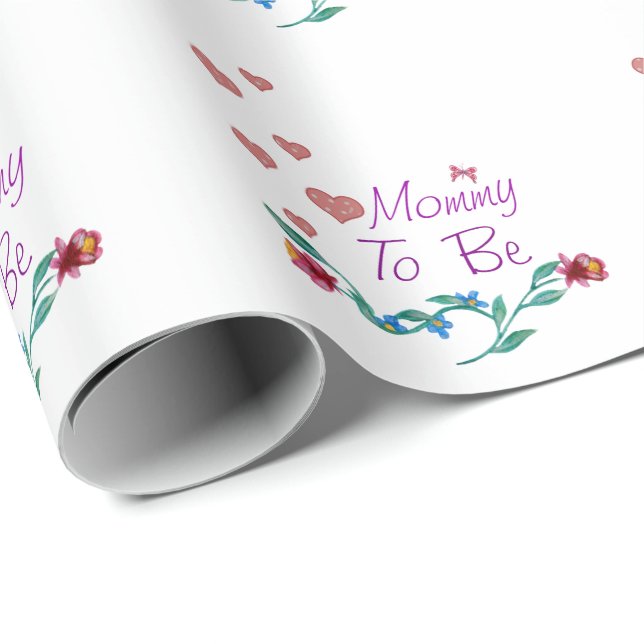 Mummy To Be Wrapping Paper (Roll Corner)