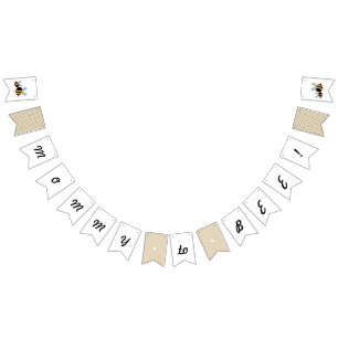 "Mummy to Bee" Baby Shower Banner -  Bunting Flag
