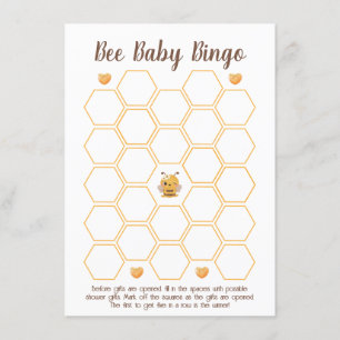 Mummy to Bee Baby Shower Bingo Game Enclosure Card