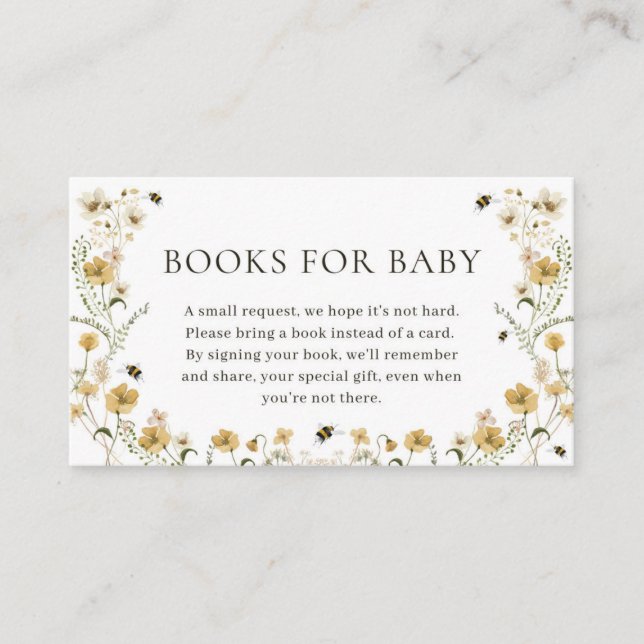 Mummy to Bee Baby Shower Books for Baby Card (Front)