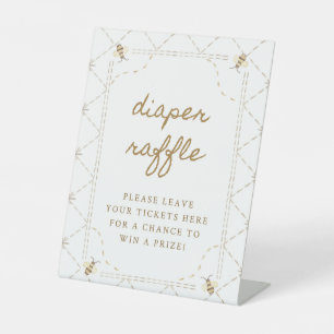 Mummy To Bee Baby Shower Diaper Raffle Sign