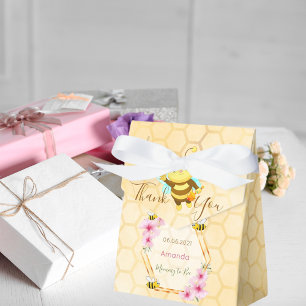 Mummy to Bee Baby shower honeycomb thank you Favour Box