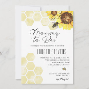 Mummy to Bee Baby Shower Invitation