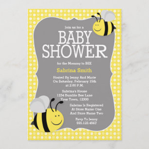 Mummy to Bee Baby Shower Invitation