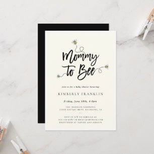 Mummy To Bee Baby Shower Invitation