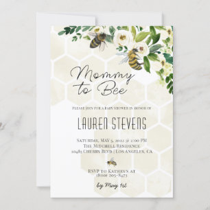 Mummy to Bee Baby Shower Invitation