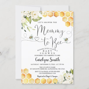 Mummy to Bee Baby Shower Invitation