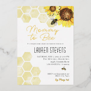 Mummy to Bee Baby Shower Invitation