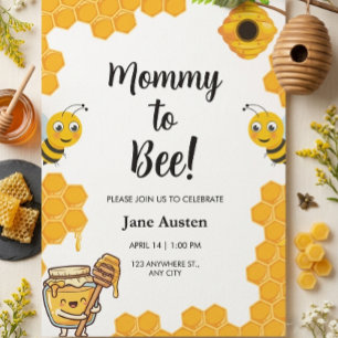 Mummy to Bee Baby Shower Invitation