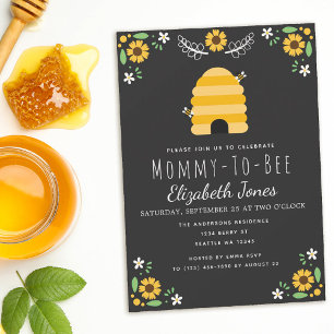 Mummy To Bee Baby Shower Invitation
