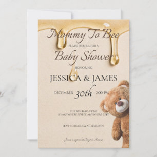 Mummy To Bee Baby Shower  Invitation