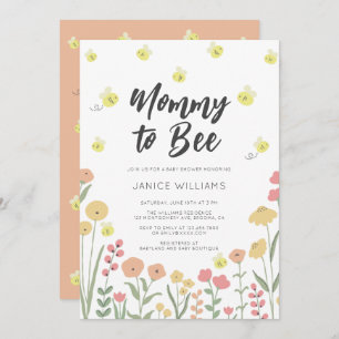 Mummy to Bee Baby Shower Invitation