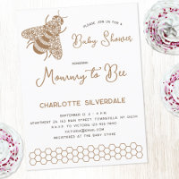 Mummy to Bee Baby Shower Invitation