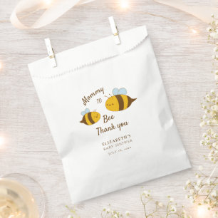 Mummy to Bee Baby Shower Modern Cute Personalised Favour Bags