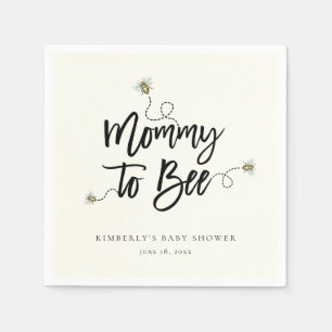 Mummy To Bee Baby Shower Napkin