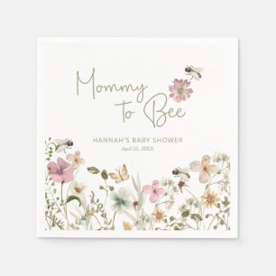 Mummy to Bee Baby Shower Napkin