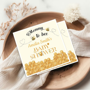 Mummy To Bee Baby Shower Napkin