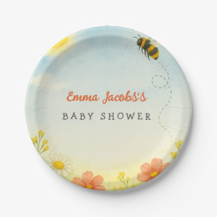 Mummy To Bee Baby Shower Paper Plates