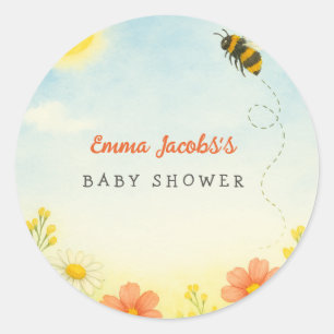 Mummy To Bee Baby Shower Sticker