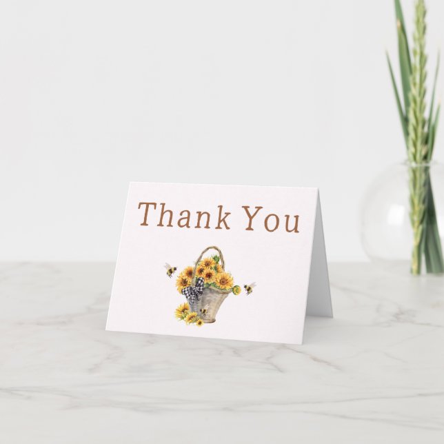 Mummy to Bee Baby Shower Thank You Card (Front)