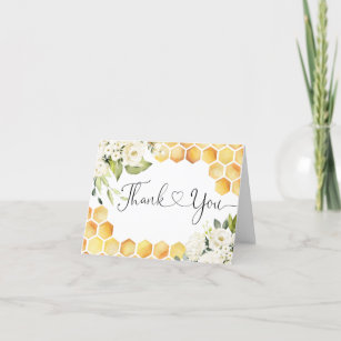 Mummy to Bee Baby Shower Thank You Card
