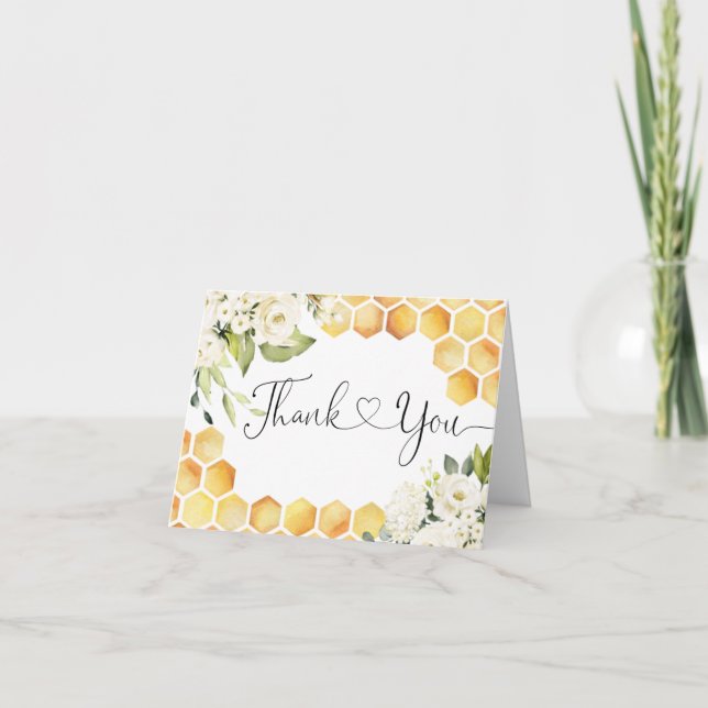Mummy to Bee Baby Shower Thank You Card (Front)