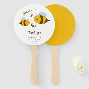 Mummy to Bee Baby Shower Thank you Cute Custom Hand Fan