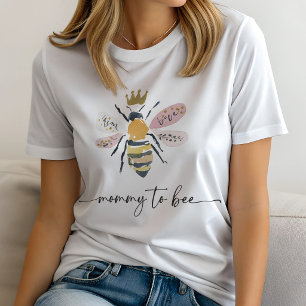 Mummy-to-Bee Baby Shower Tri-Blend Shirt