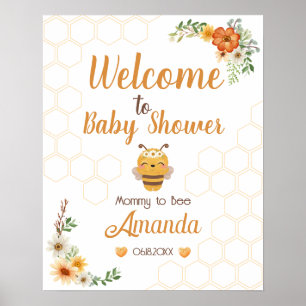 Mummy To Bee Baby Shower Welcome Sign