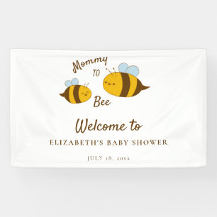 Mummy to Bee Baby Shower Welcome Sign Cute Modern