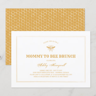Mummy to Bee Brunch Invitation