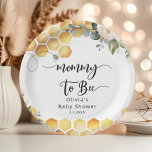Mummy to bee bumble bee baby shower paper plate<br><div class="desc">Mummy to bee bumble bee baby shower Paper Plates
Matching items are available.</div>