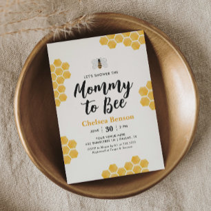 Mummy to Bee Bumblebee Baby Shower Invitation