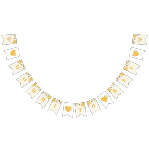 Mummy To Bee Bumblebee Honey Baby Shower Sprinkle Bunting