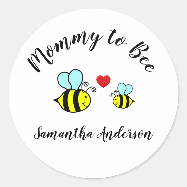 Mummy to Bee - Circle Sticker (Front)